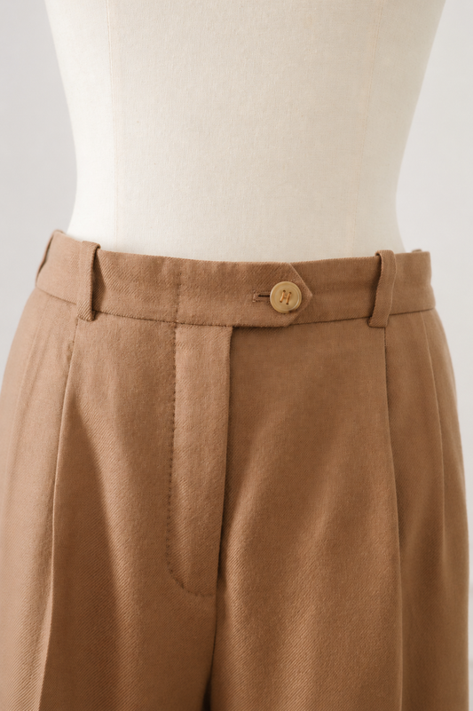 Hermès by Martin Margiela 100% Cashmere Trousers, FR38, made in france