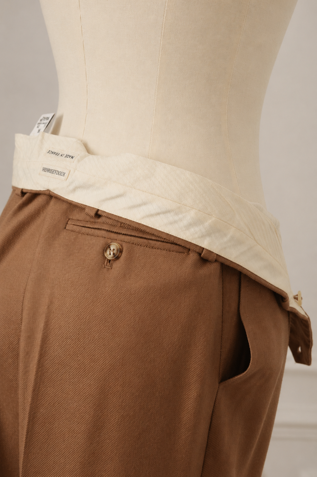 Hermès by Martin Margiela 100% Cashmere Trousers, FR38, made in france