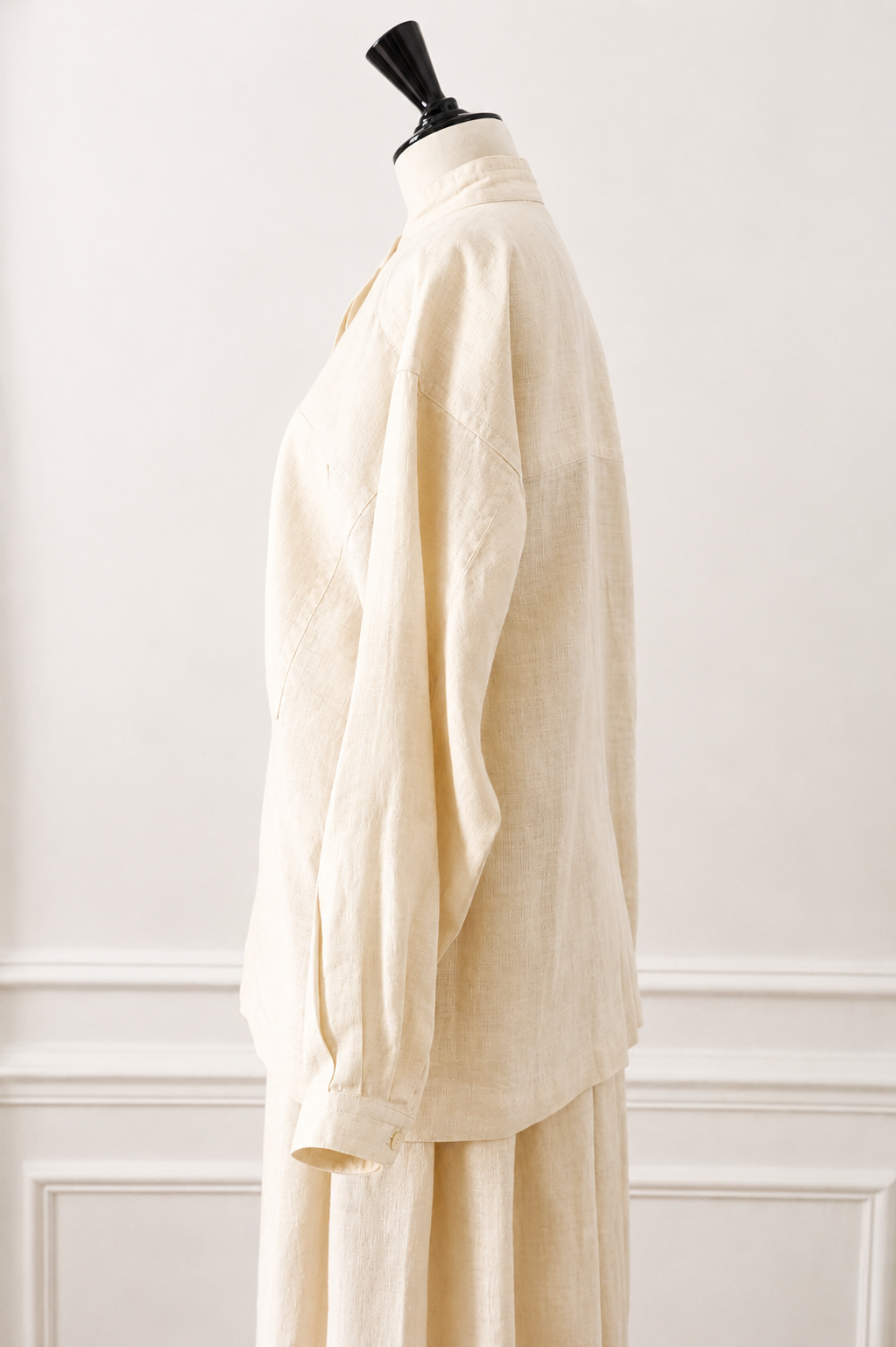 Issey Miyake shirt and skirt set from the 1970s