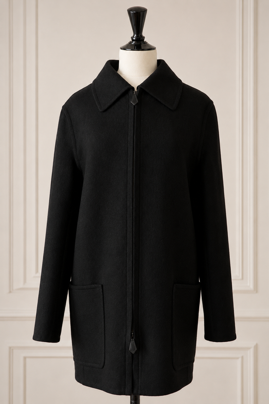 Hermès cashmere coat from the Martin Margiela era (1997–2003).