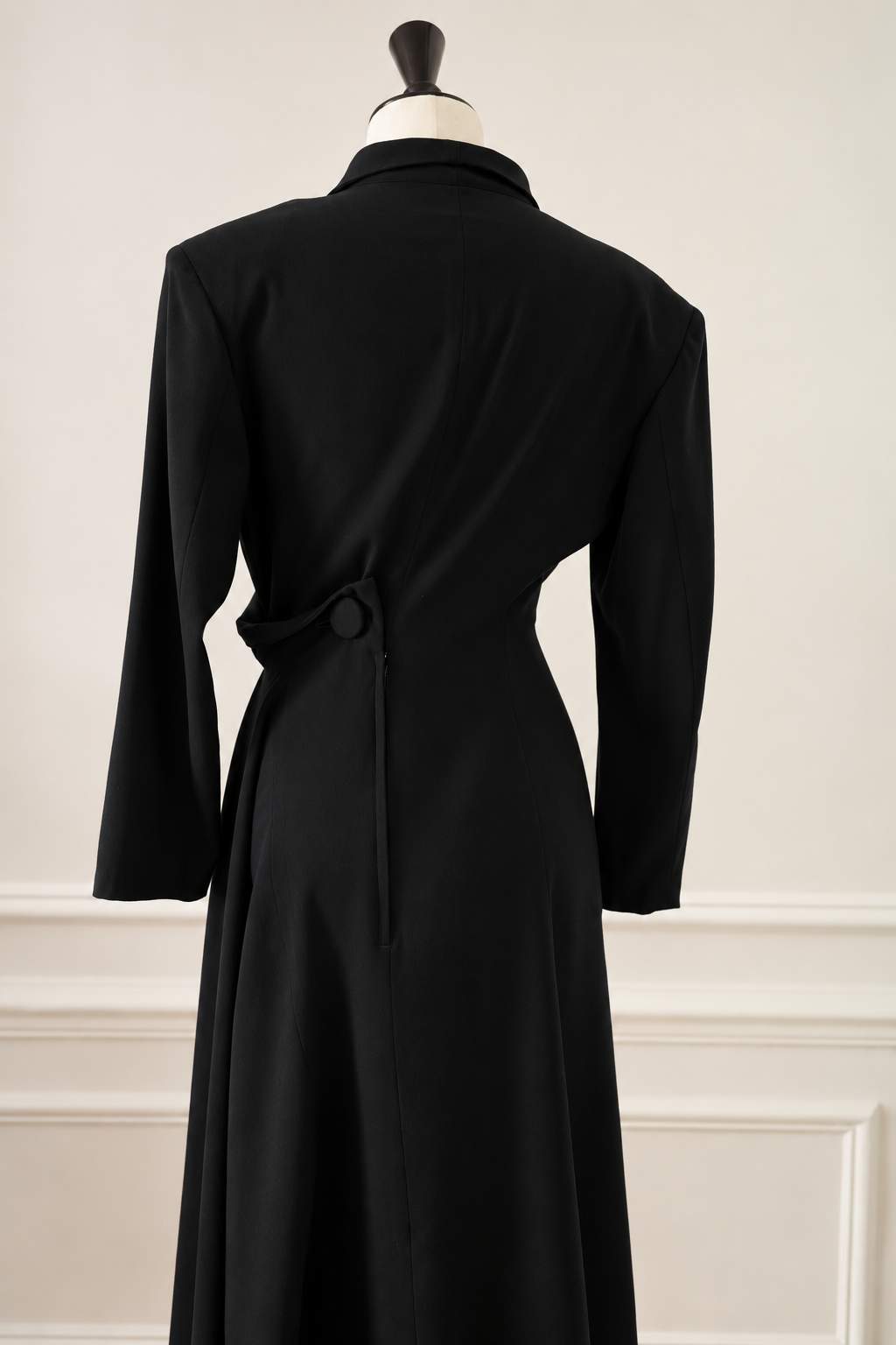 Yohji Yamamoto Asymmetrical Wool Dress – Runway Piece, 1980s