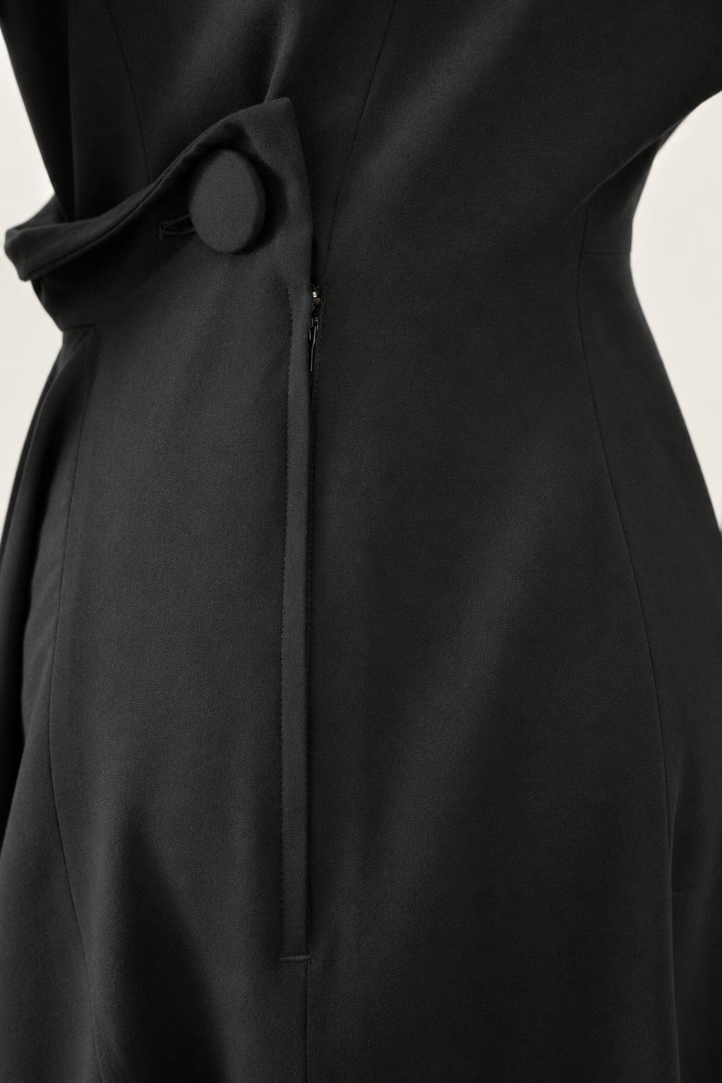 Yohji Yamamoto Asymmetrical Wool Dress – Runway Piece, 1980s