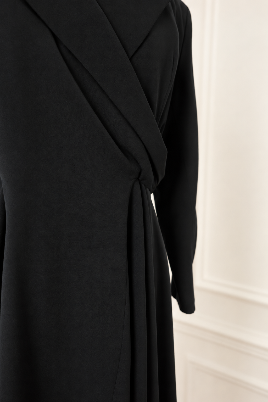 Yohji Yamamoto Asymmetrical Wool Dress – Runway Piece, 1980s