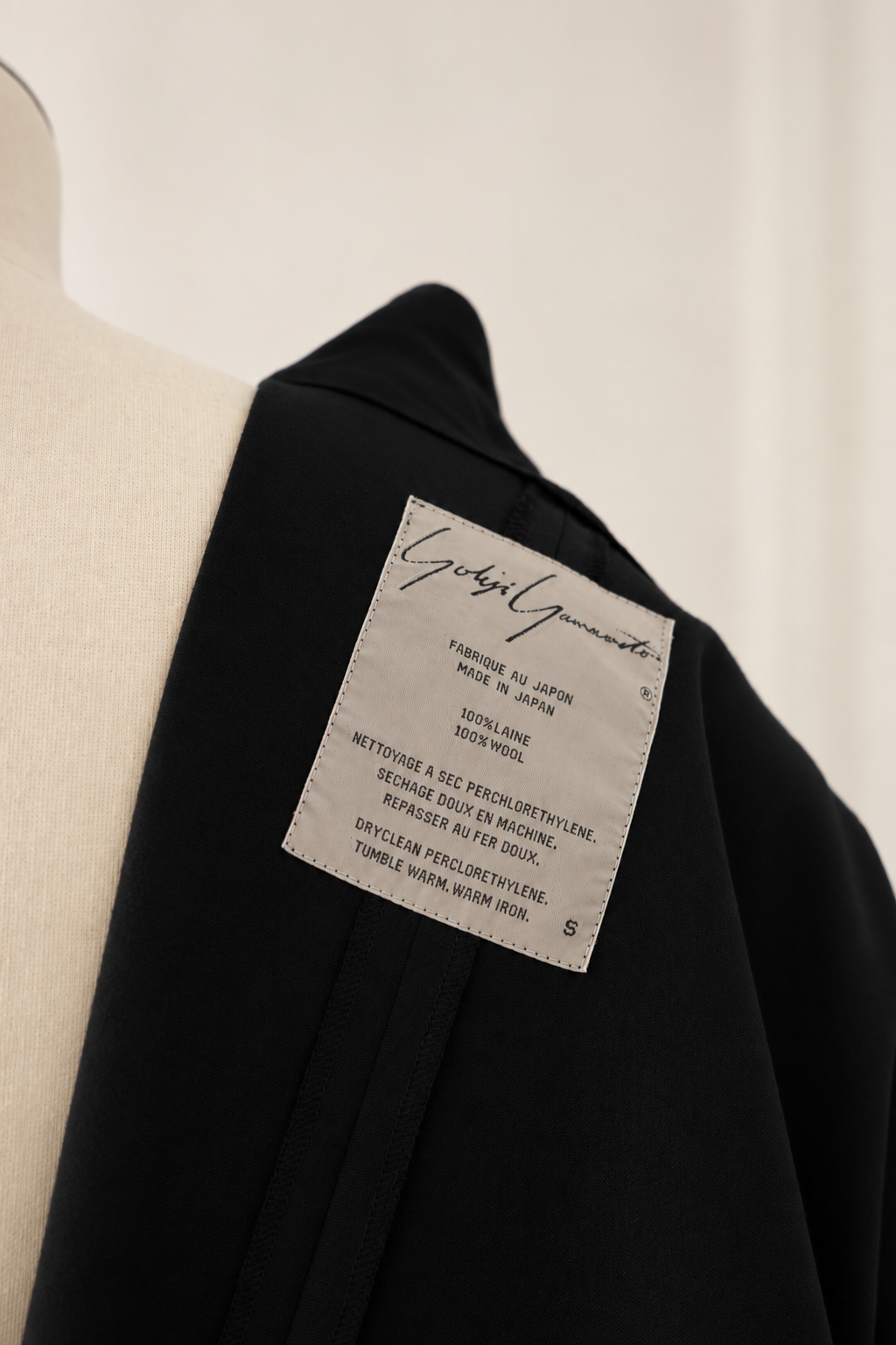 Yohji Yamamoto Asymmetrical Wool Dress – Runway Piece, 1980s