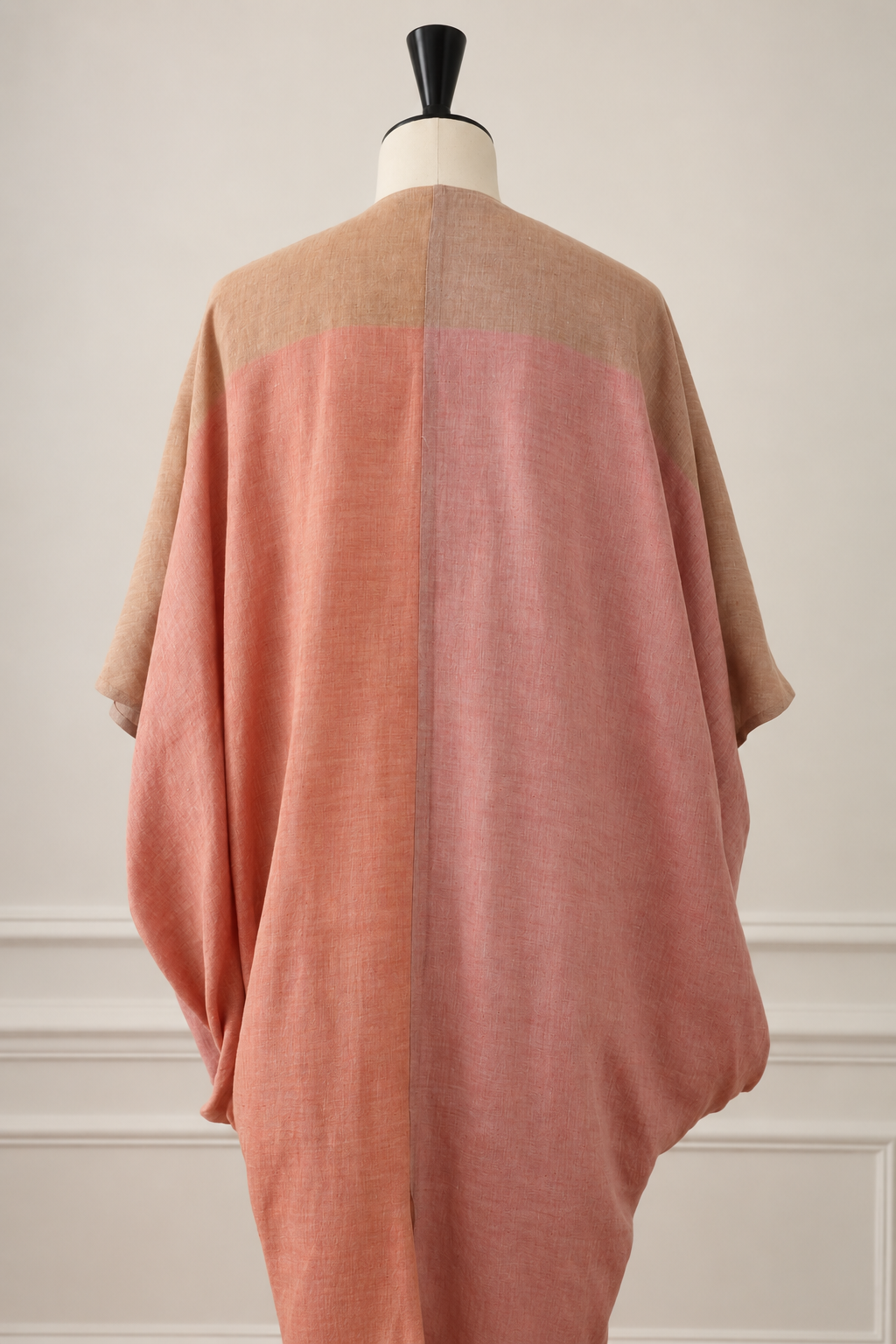 Anne Marie Beretta Women's Linen Kaftan with Button Closure, 1980s