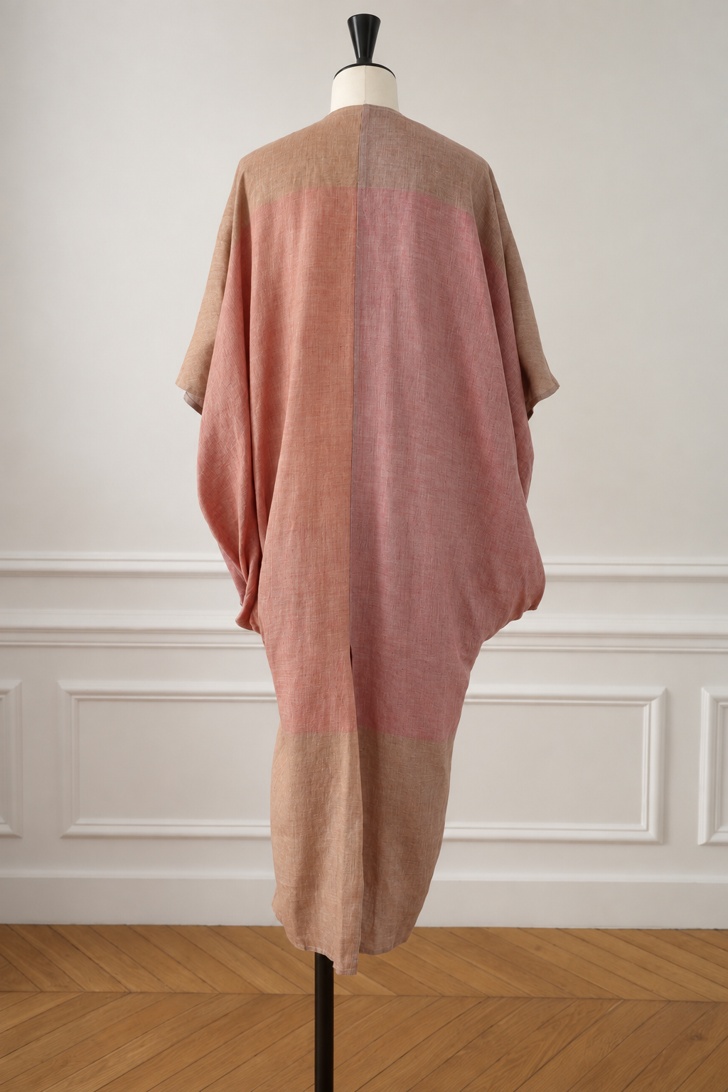 Anne Marie Beretta Women's Linen Kaftan with Button Closure, 1980s