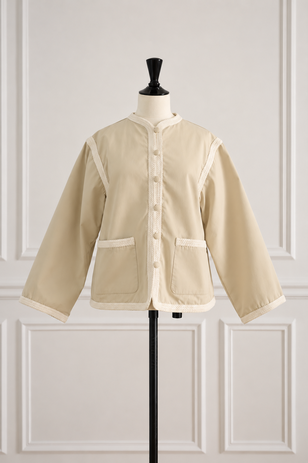 Saint Laurent Rive Gauche Beige Jacket — 1970s Ballets Russes Collection