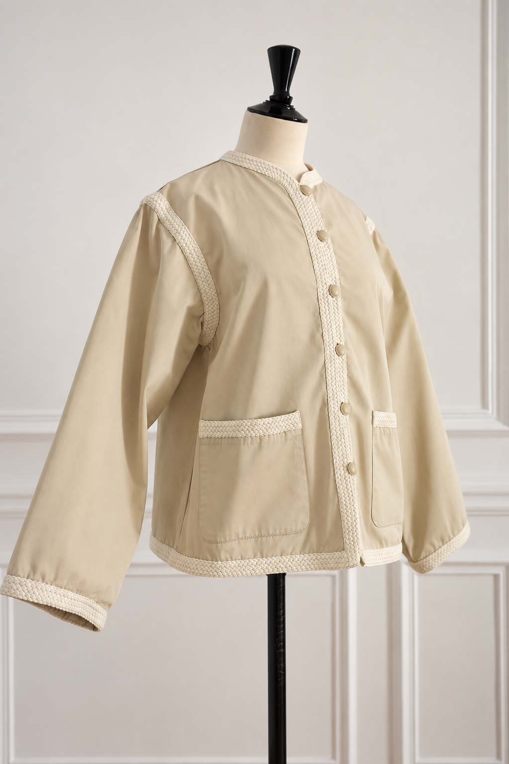 Saint Laurent Rive Gauche Beige Jacket — 1970s Ballets Russes Collection