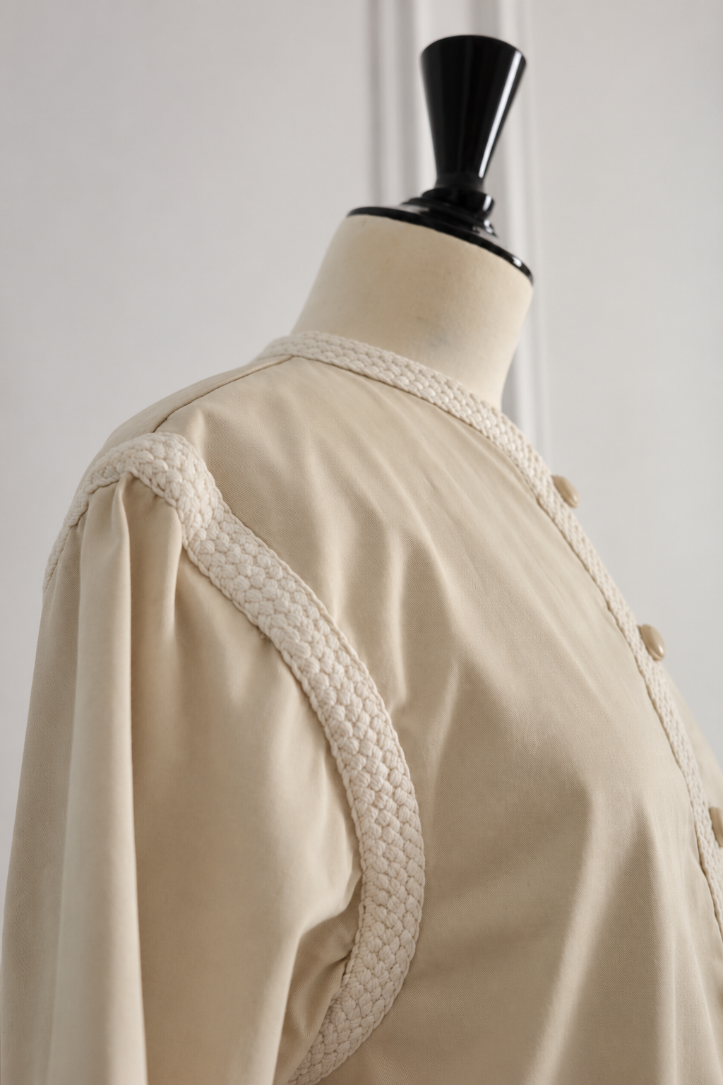 Saint Laurent Rive Gauche Beige Jacket — 1970s Ballets Russes Collection
