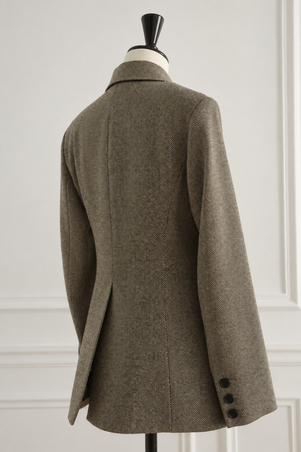 Hermès Vintage Jean Paul Gaultier Herringbone Blazer Jacket 2004 Runway Piece