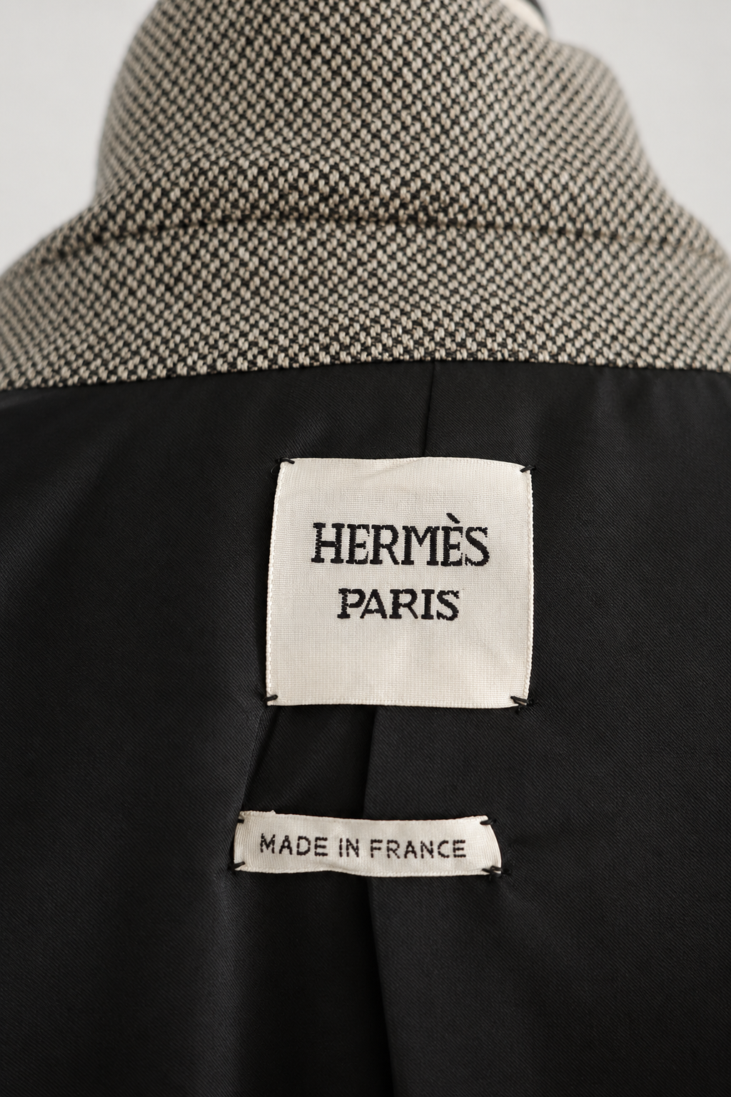 Hermès Vintage Jean Paul Gaultier Herringbone Blazer Jacket 2004 Runway Piece