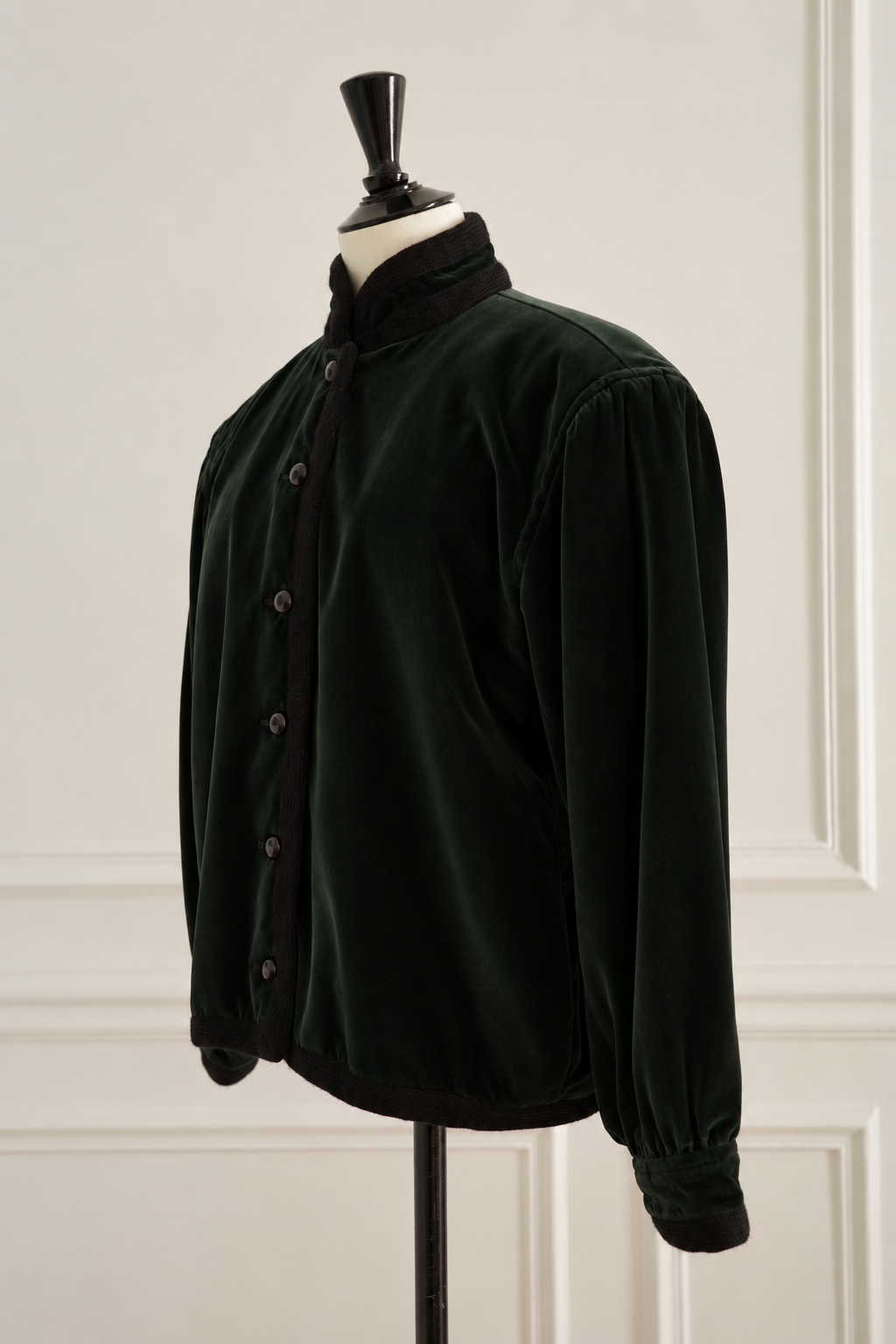 Saint Laurent Rive Gauche Dark Green Velvet Jacket 1970s