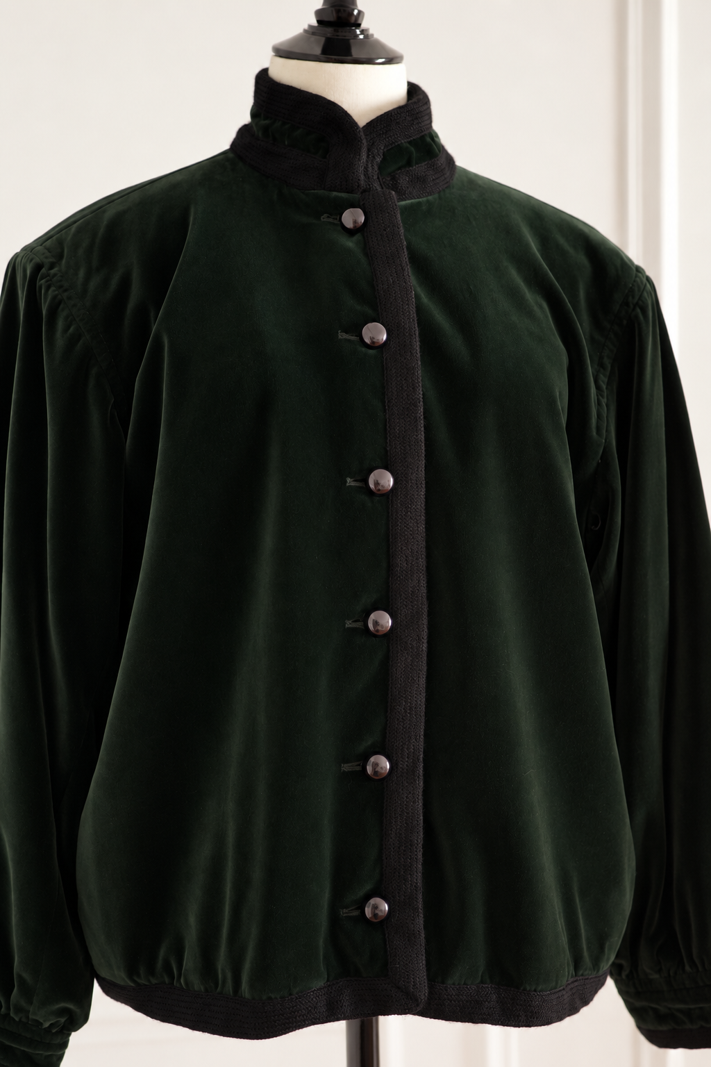 Saint Laurent Rive Gauche Dark Green Velvet Jacket 1970s