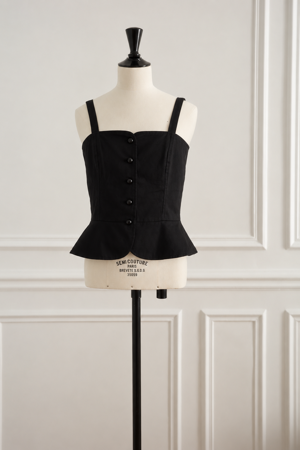 Saint Laurent Rive Gauche Rare 1970s Runway Bustier