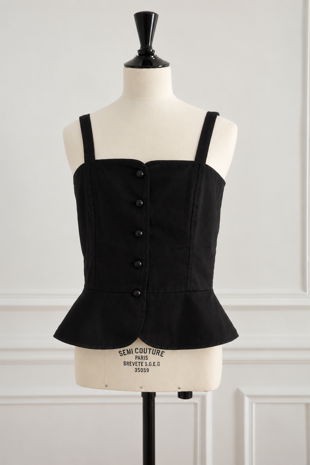 Saint Laurent Rive Gauche Rare 1970s Runway Bustier
