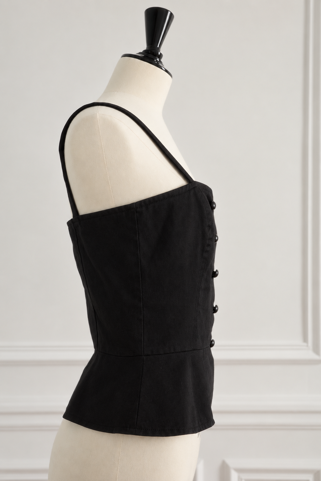 Saint Laurent Rive Gauche Rare 1970s Runway Bustier