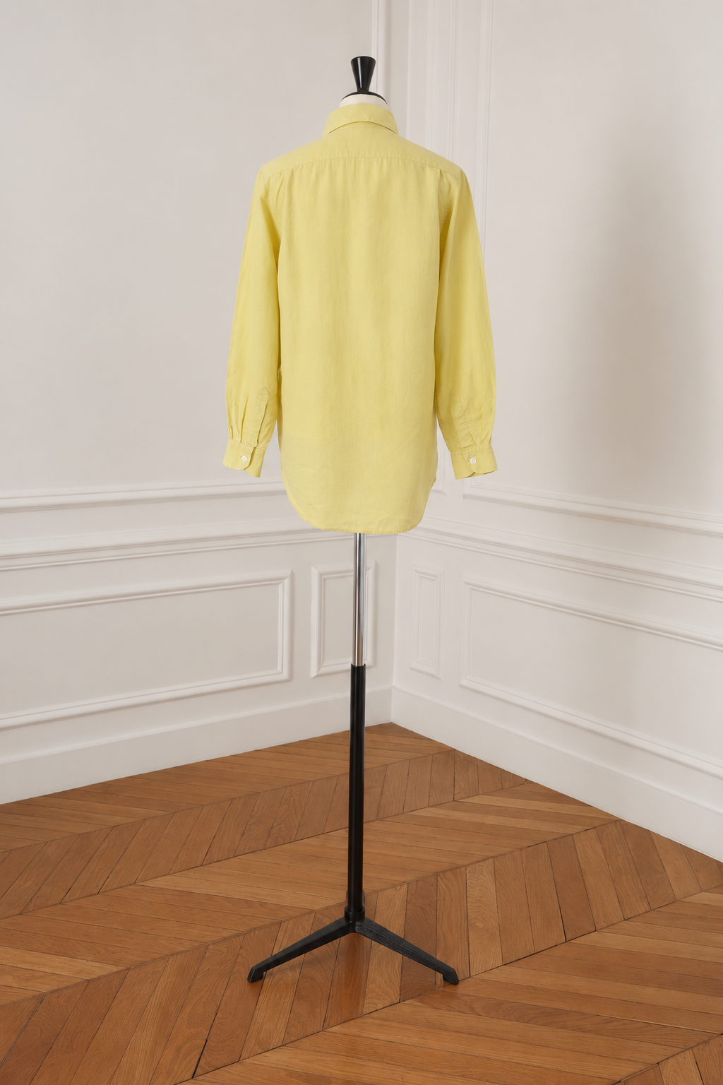 Hermès by Martin Margiela Vintage Yellow Linen Shirt, SS 2001, Women's