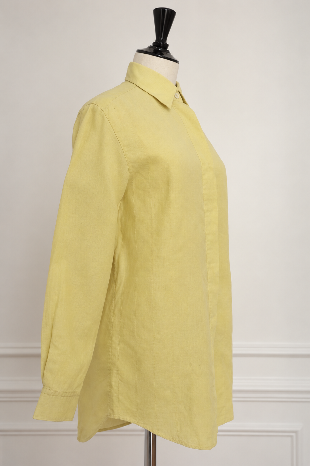 Hermès by Martin Margiela Vintage Yellow Linen Shirt, SS 2001, Women's