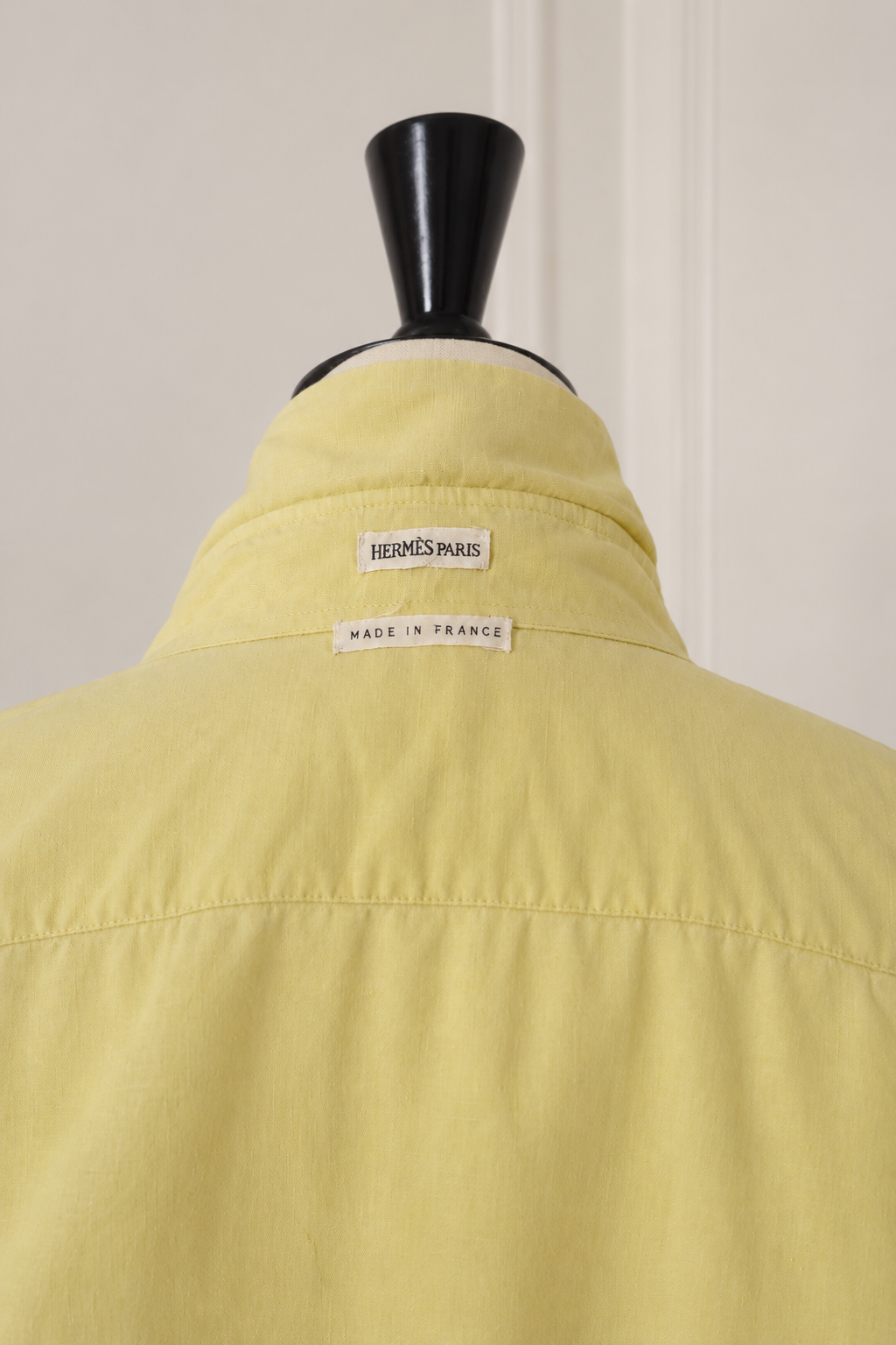 Hermès by Martin Margiela Vintage Yellow Linen Shirt, SS 2001, Women's