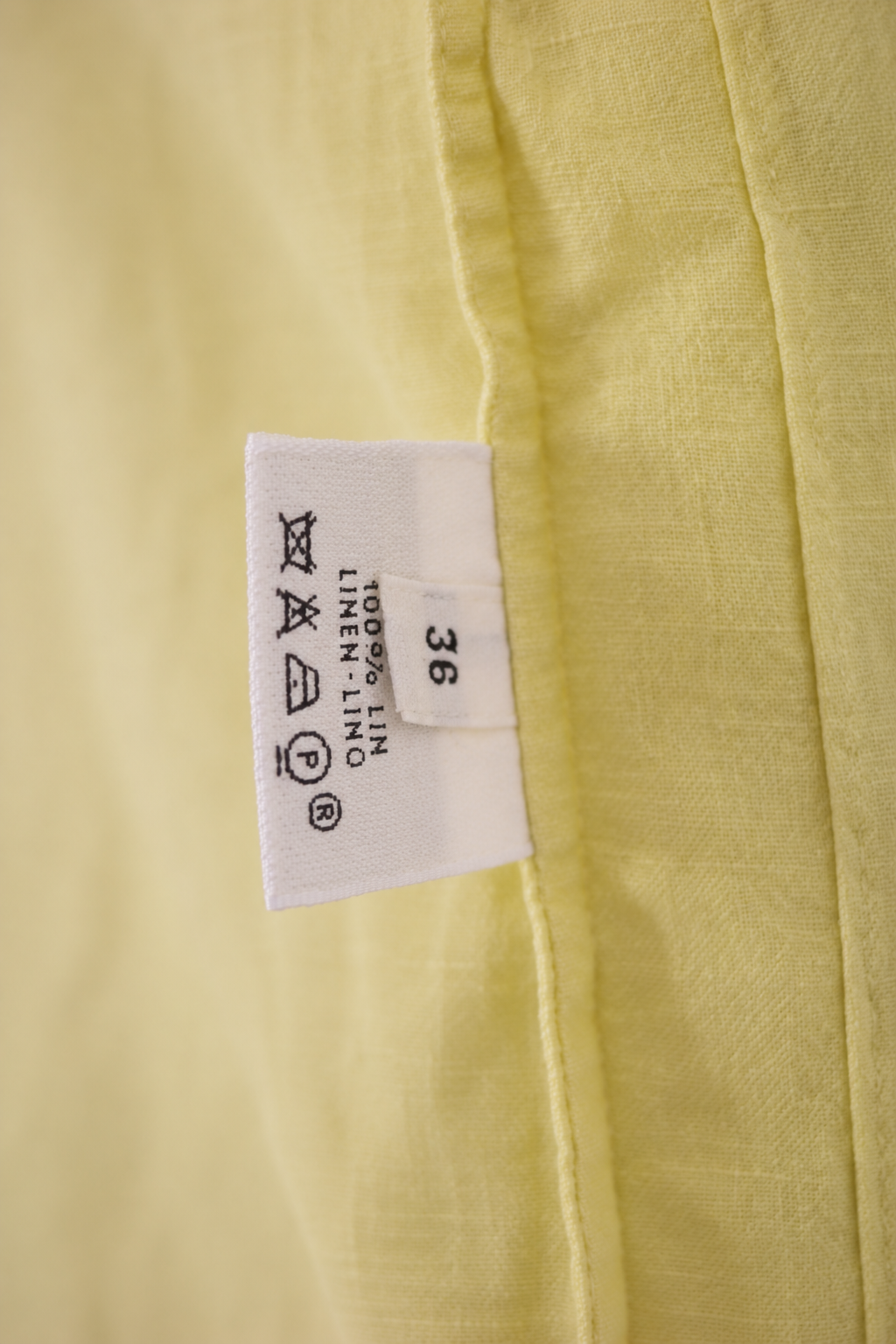 Hermès by Martin Margiela Vintage Yellow Linen Shirt, SS 2001, Women's