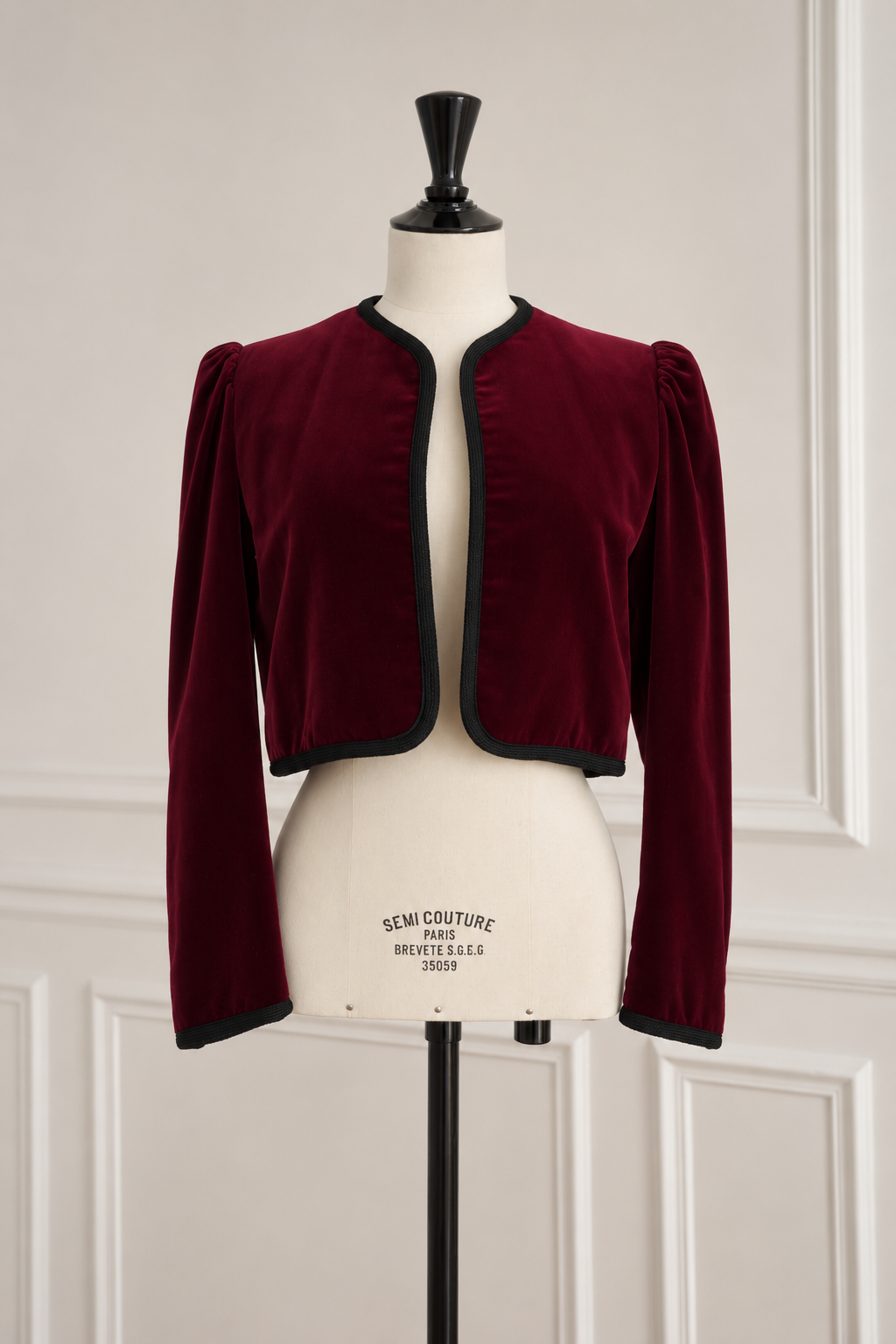 SAINT LAURENT Rive Gauche Paris – Silk Velvet Jacket
