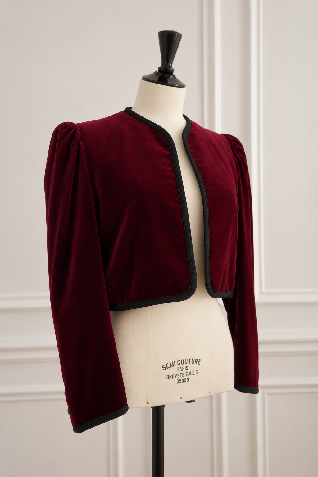 SAINT LAURENT Rive Gauche Paris – Silk Velvet Jacket