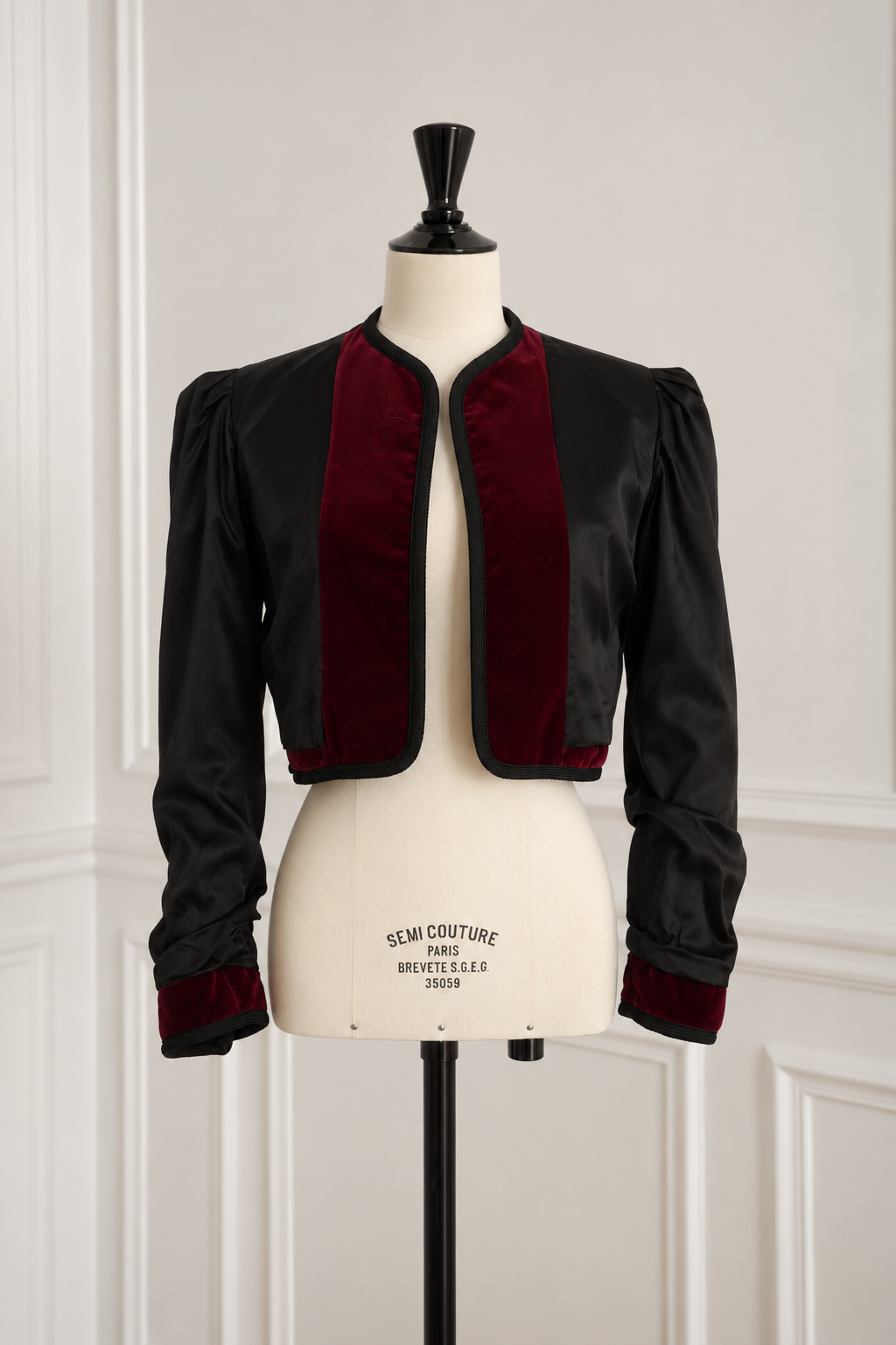 SAINT LAURENT Rive Gauche Paris – Silk Velvet Jacket