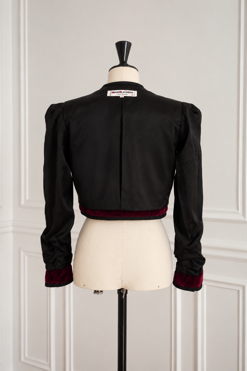 SAINT LAURENT Rive Gauche Paris – Silk Velvet Jacket