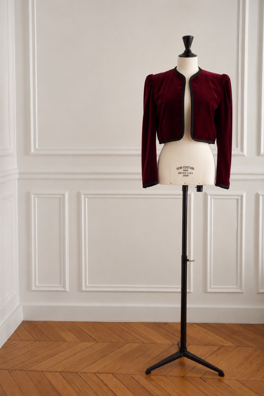 SAINT LAURENT Rive Gauche Paris – Silk Velvet Jacket