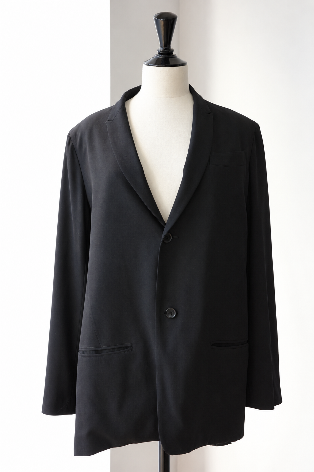 Yohji Yamamoto Wool Jacket with Knotted Braid Detail at the Back, Spring Summer 2002